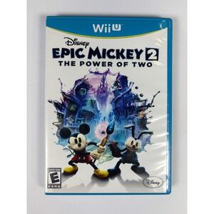 Disney Epic Mickey 2 The Power of Two Nintendo Wii U Game CIB